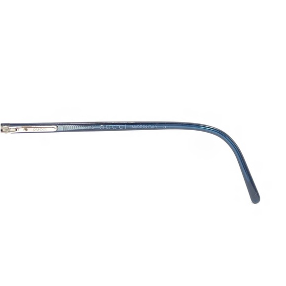 Gucci GG2478 M4X Black Blue Rectangle Eyeglasses Frames 47-16 130 Italy Designer - Picture 9 of 12